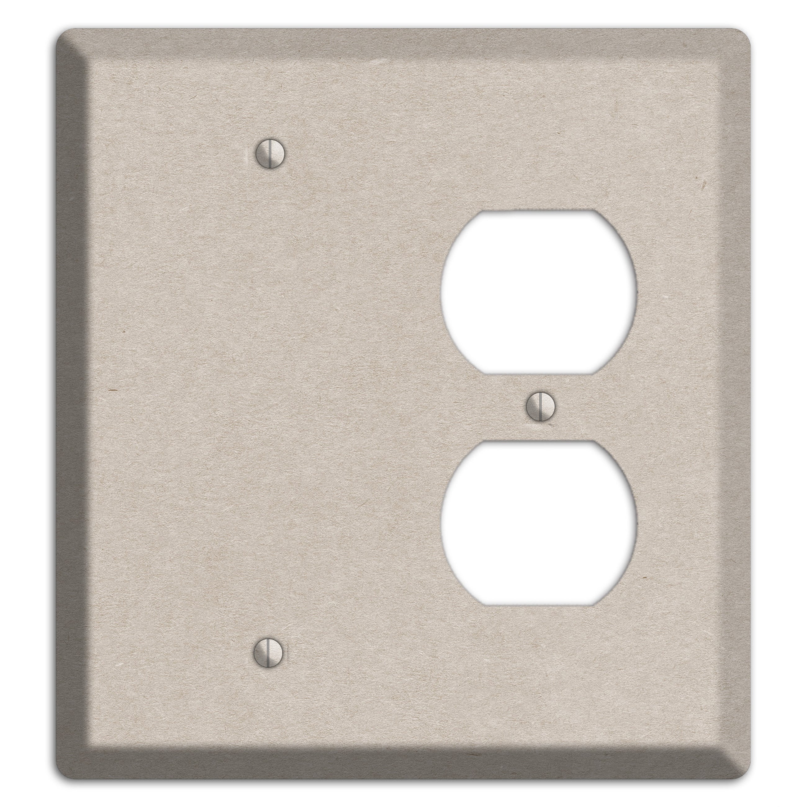 Bison Hide Kraft Blank / Duplex Wallplate