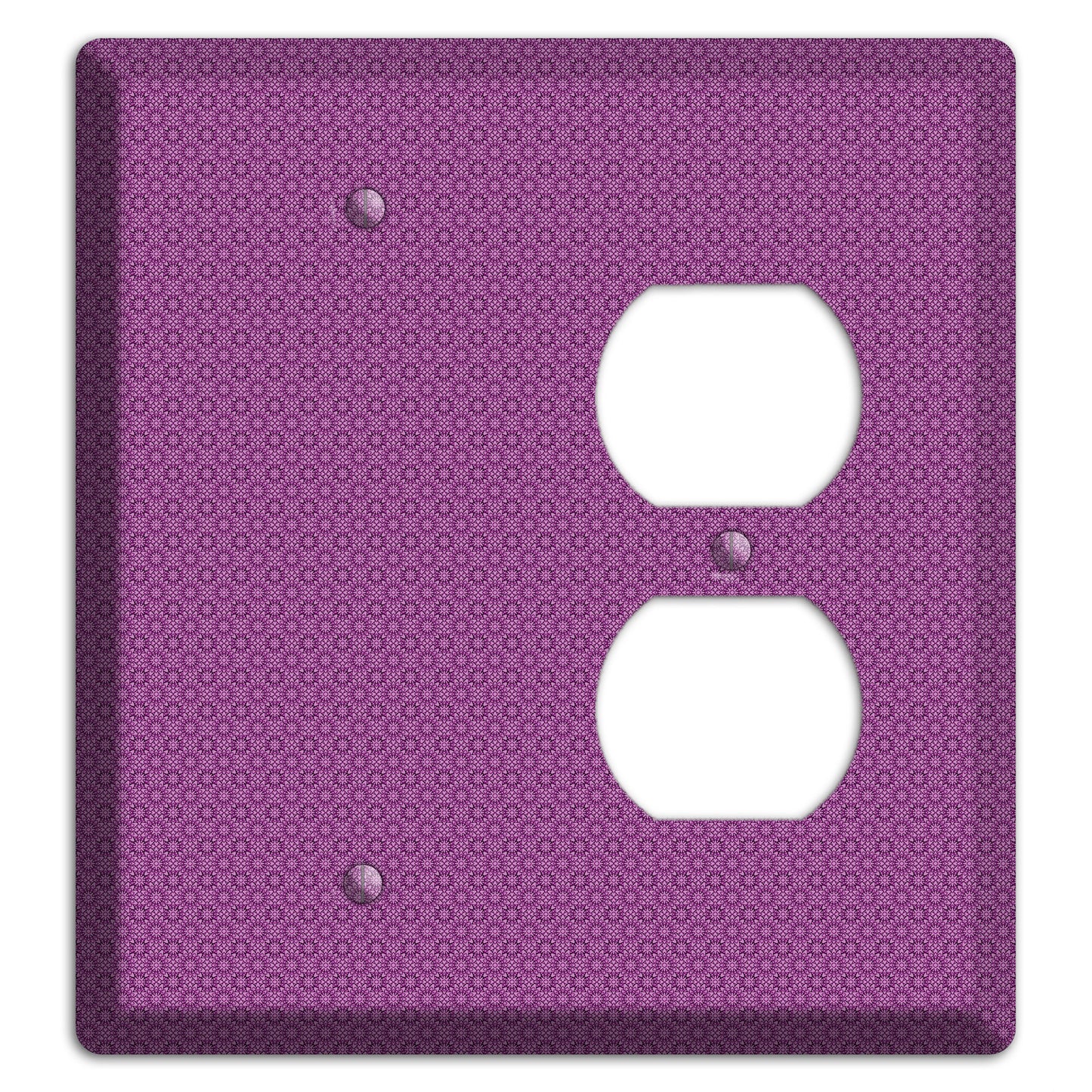 Multi Purple Foulard Blank / Duplex Wallplate