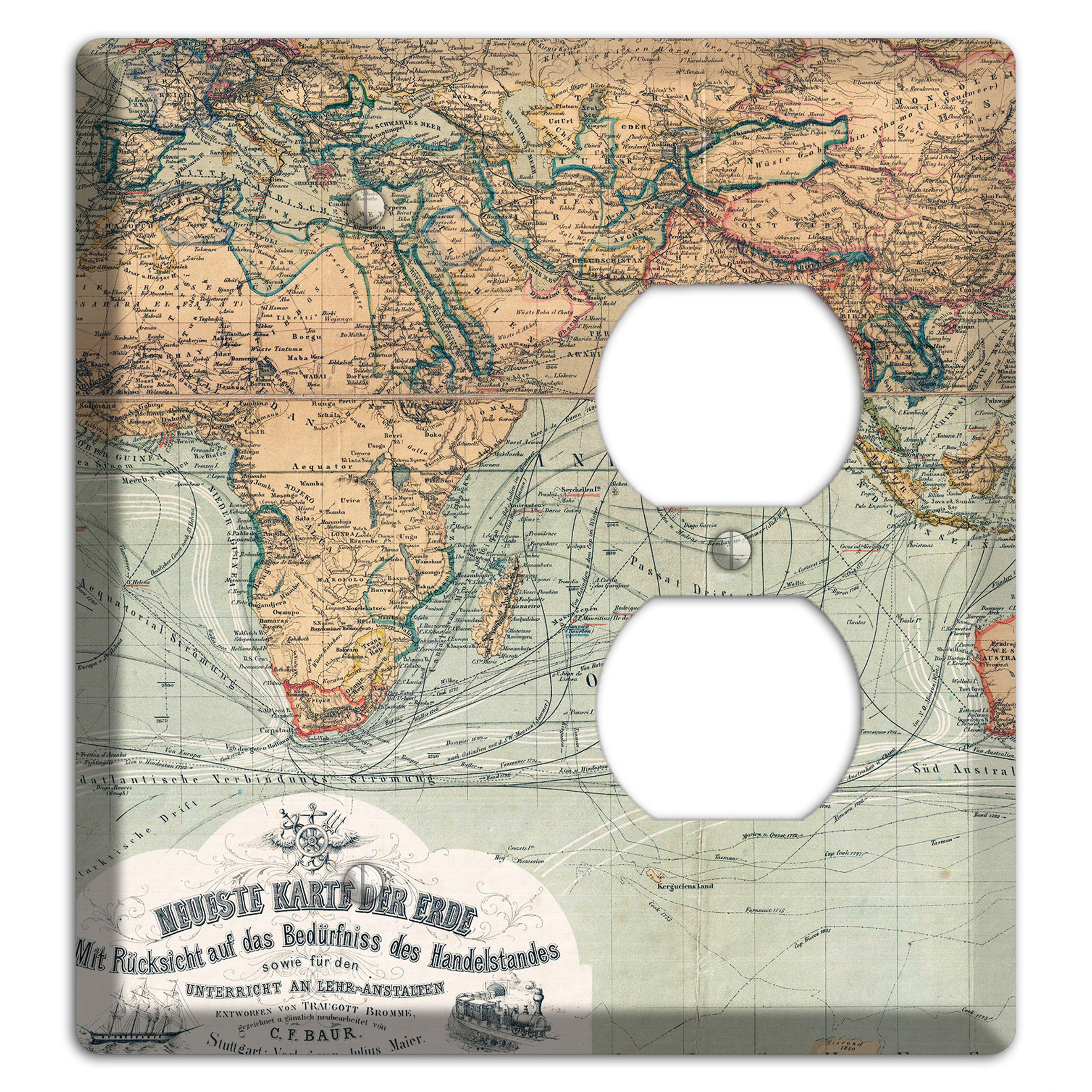 Map of Africa Blank / Duplex Wallplate