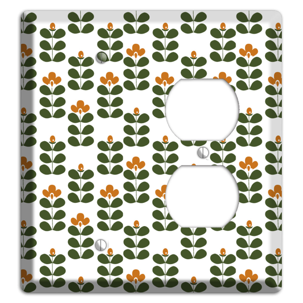 Green Small Sprouts Blank / Duplex Wallplate
