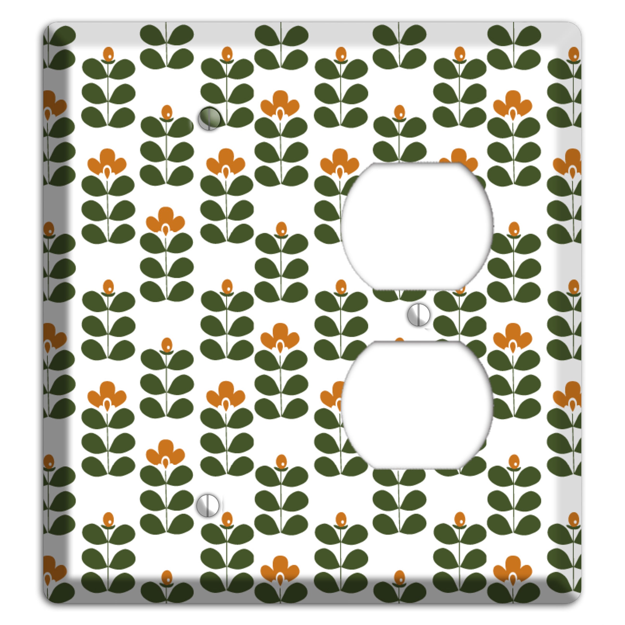 Green Small Sprouts Blank / Duplex Wallplate