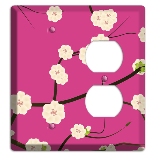 Pink Cherry Blossoms 2 Blank / Duplex Wallplate