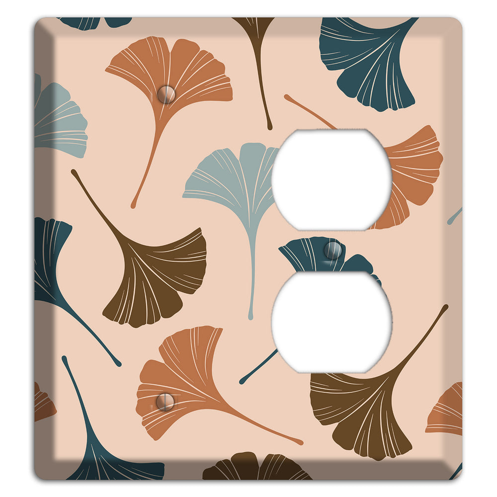 Blush Ginkgo Leaves Blank / Duplex Wallplate
