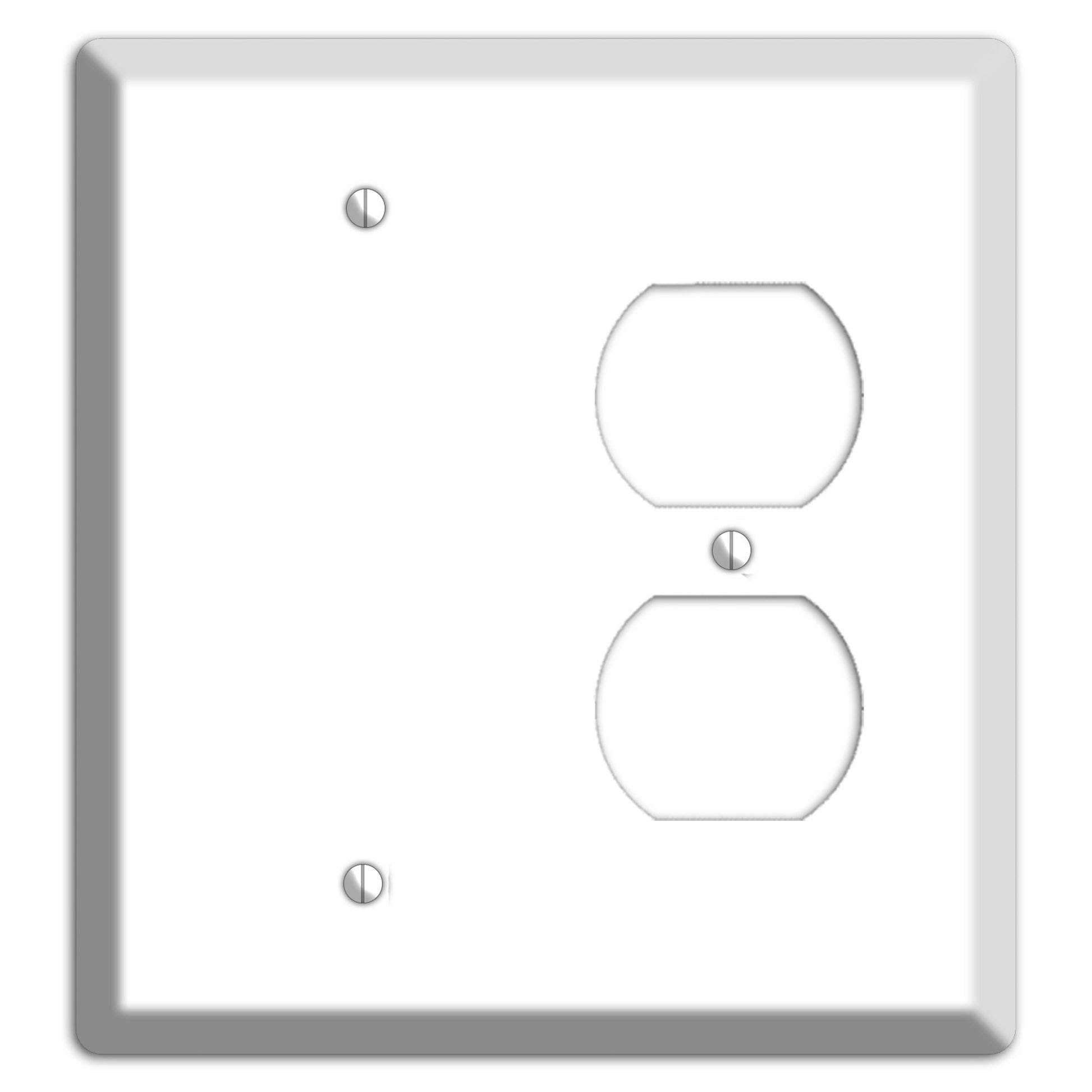 White Metal Blank / Duplex Wallplate