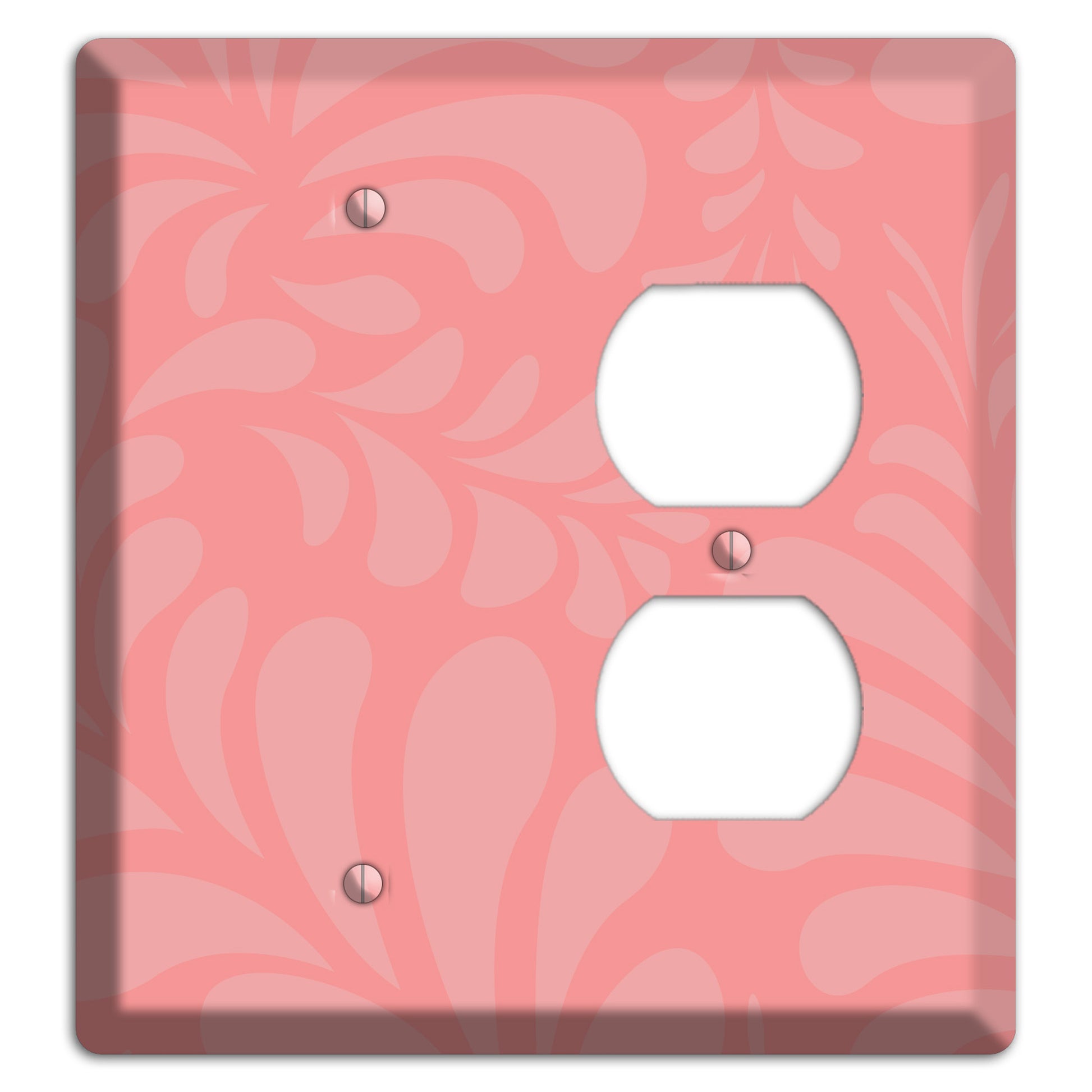 Pink Herati Blank / Duplex Wallplate