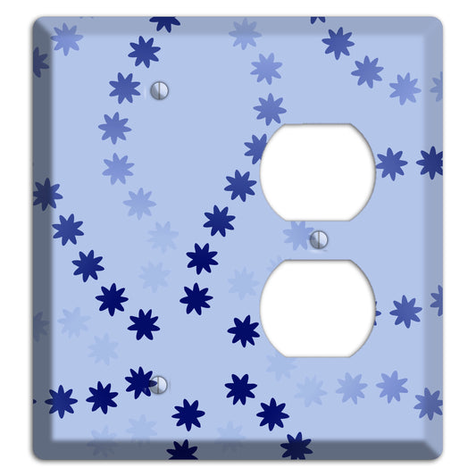 Periwinkle with Blue Constellation Blank / Duplex Wallplate