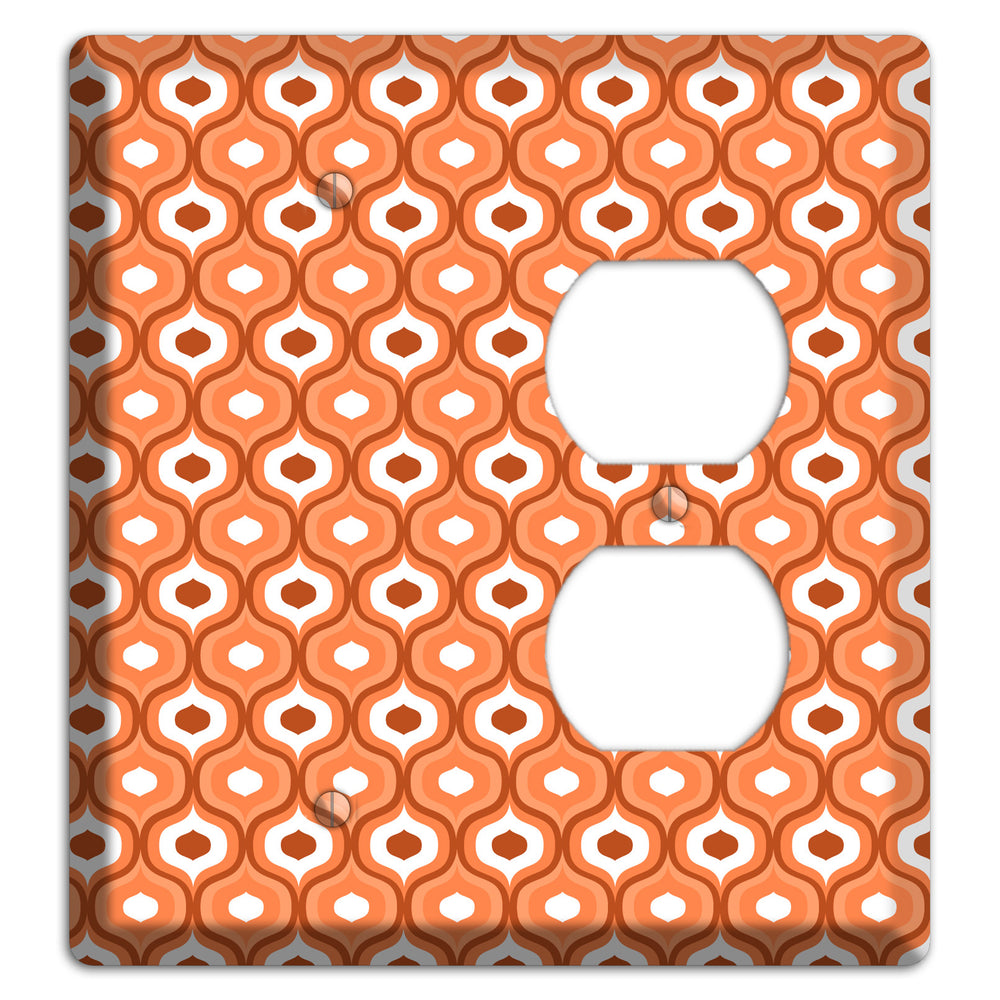 Coral Double Scallop Blank / Duplex Wallplate