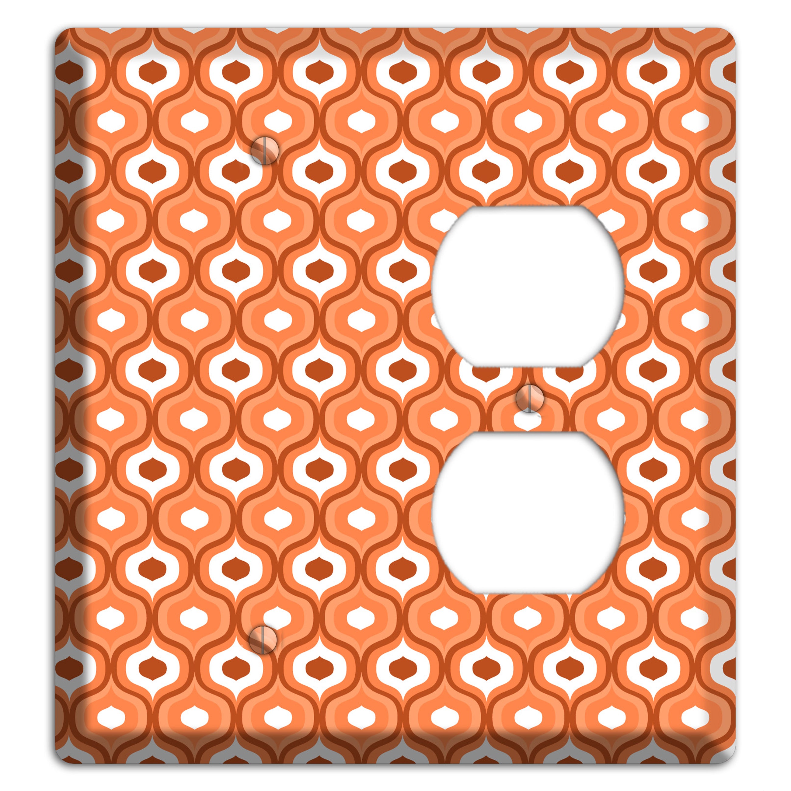 Coral Double Scallop Blank / Duplex Wallplate