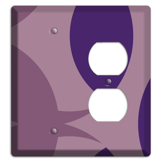 Purple Abstract Blank / Duplex Wallplate