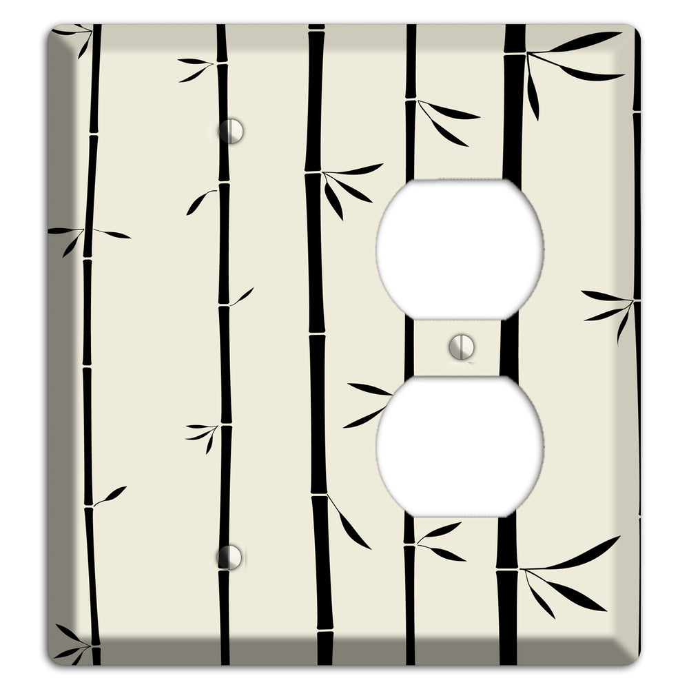 Beige Bamboo Blank / Duplex Wallplate
