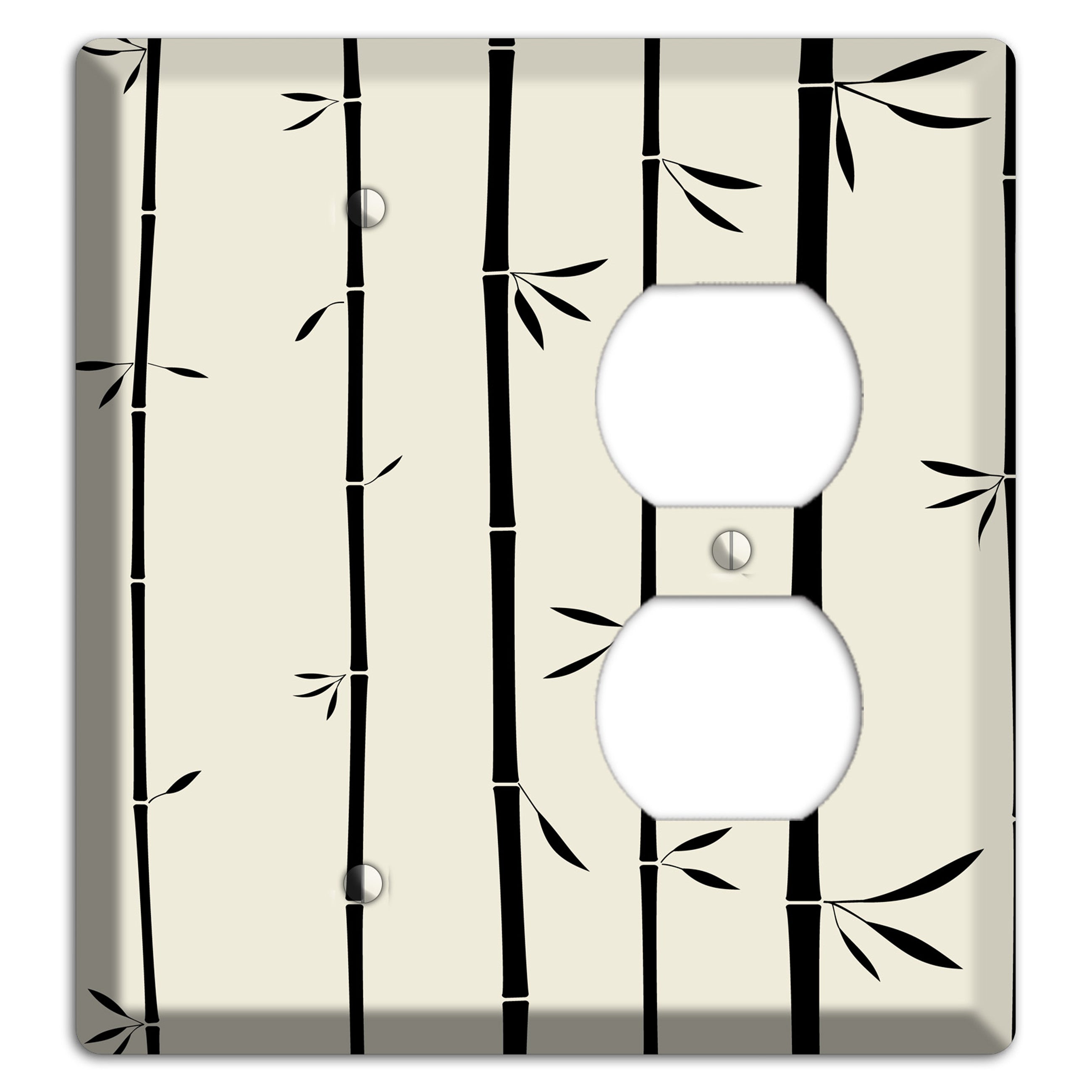Beige Bamboo Blank / Duplex Wallplate