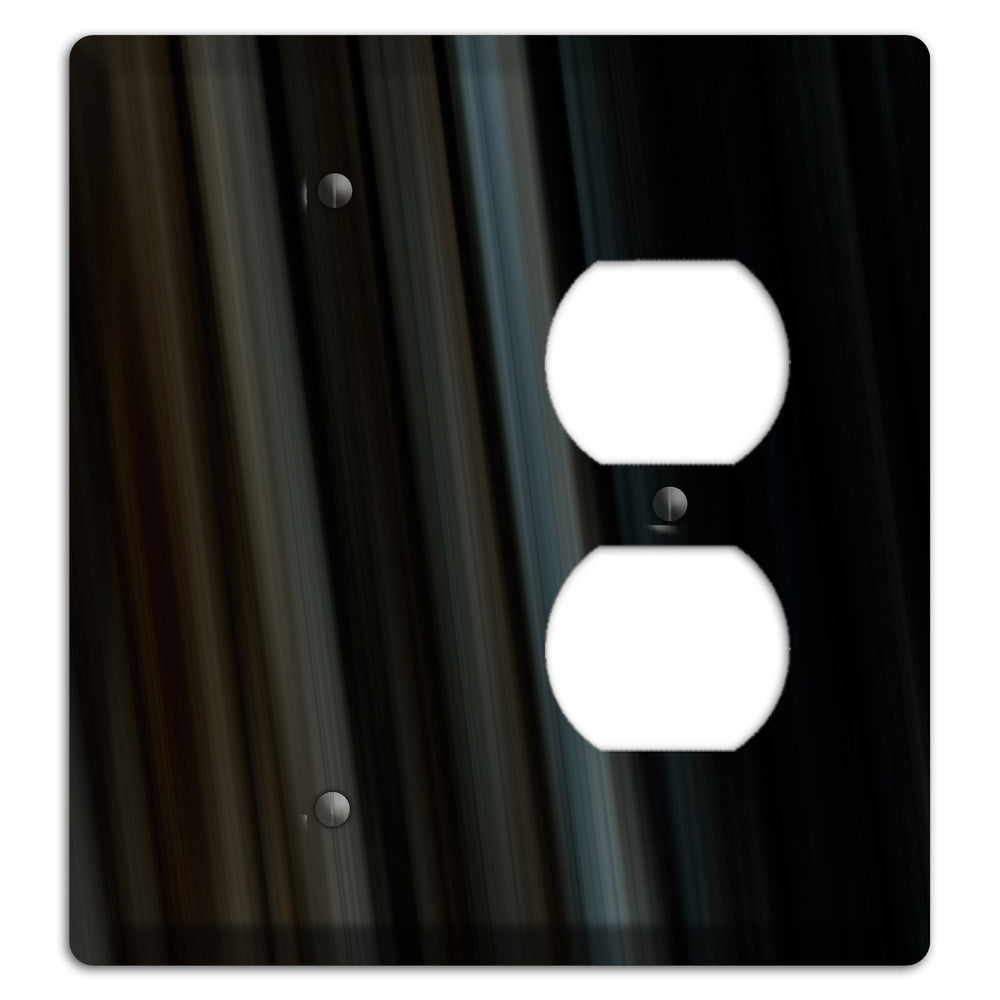 Black Ray of Light Blank / Duplex Wallplate