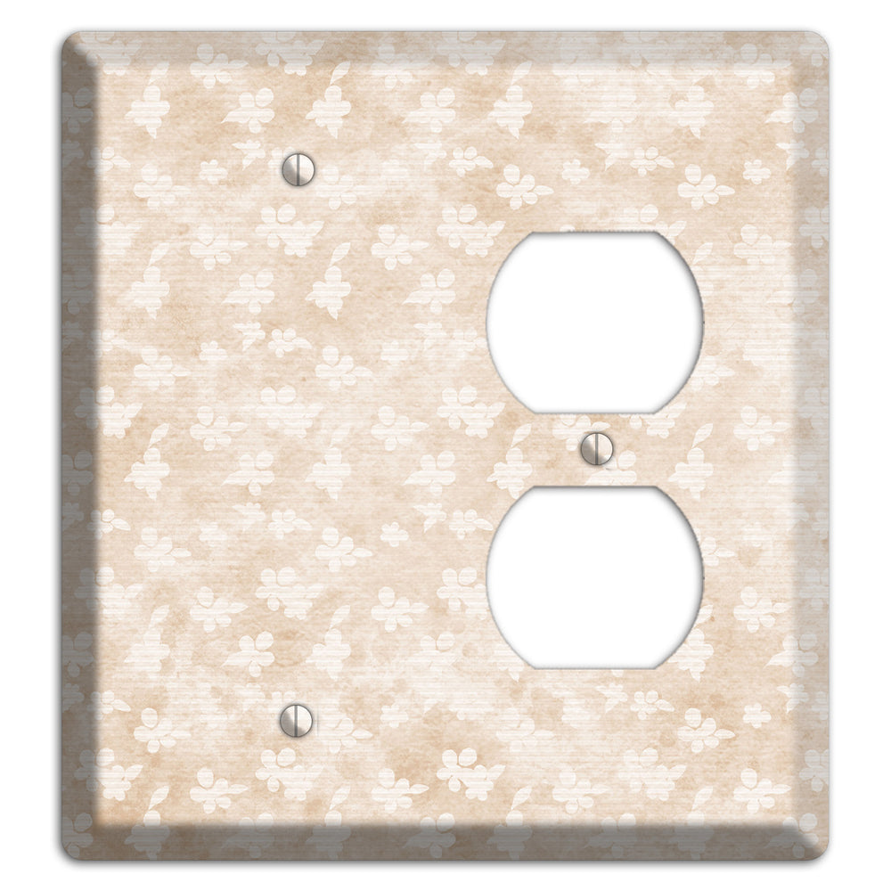 White Linen Neutral Texture Blank / Duplex Wallplate