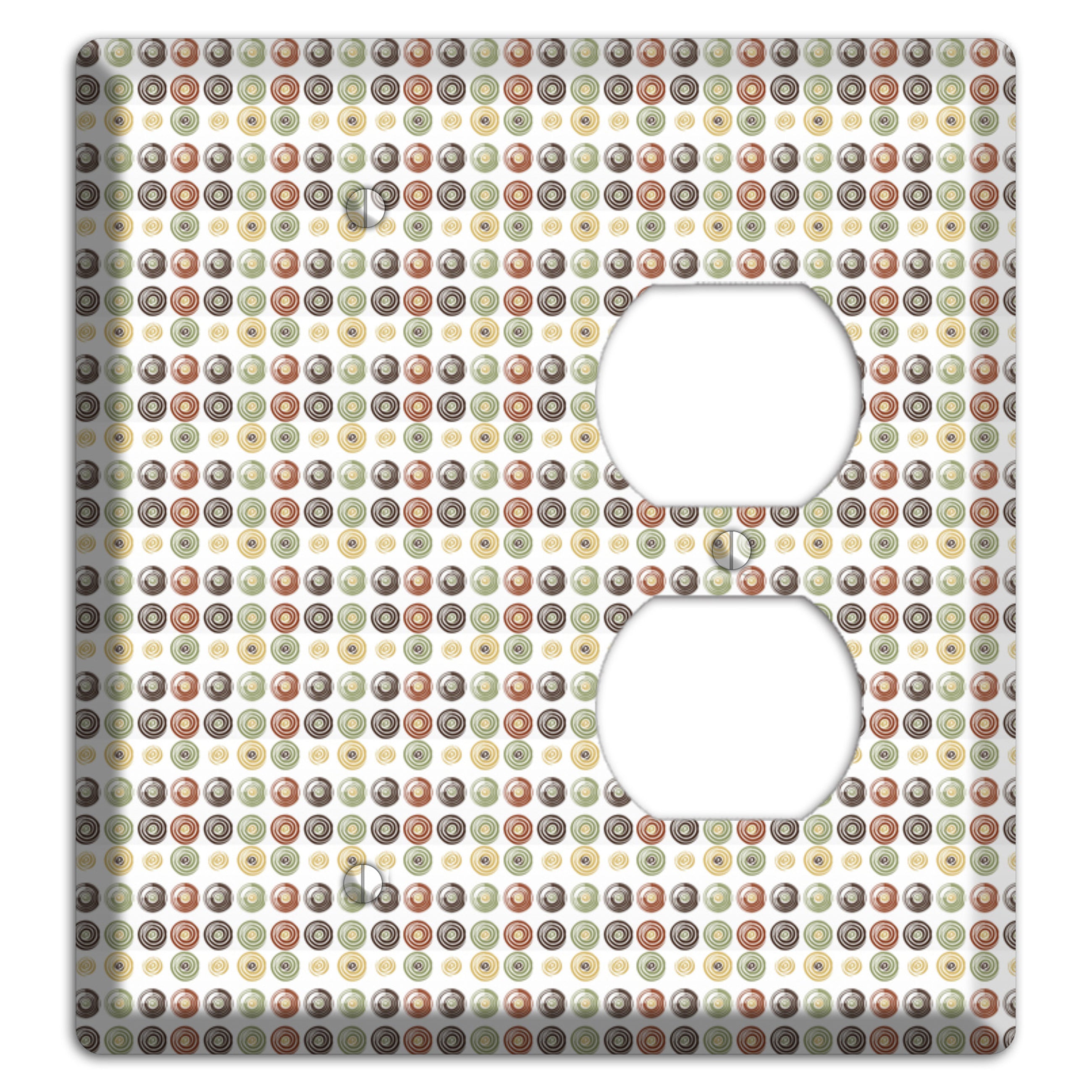 Multo Color Tiled Dots Blank / Duplex Wallplate