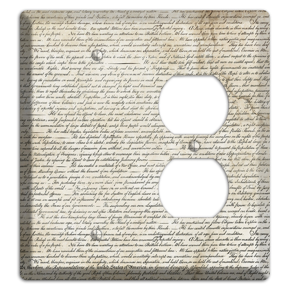Stained Script Blank / Duplex Wallplate