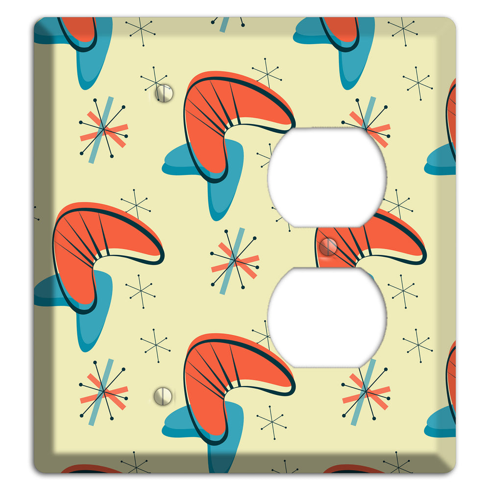 Atomic Boomerang Blank / Duplex Wallplate