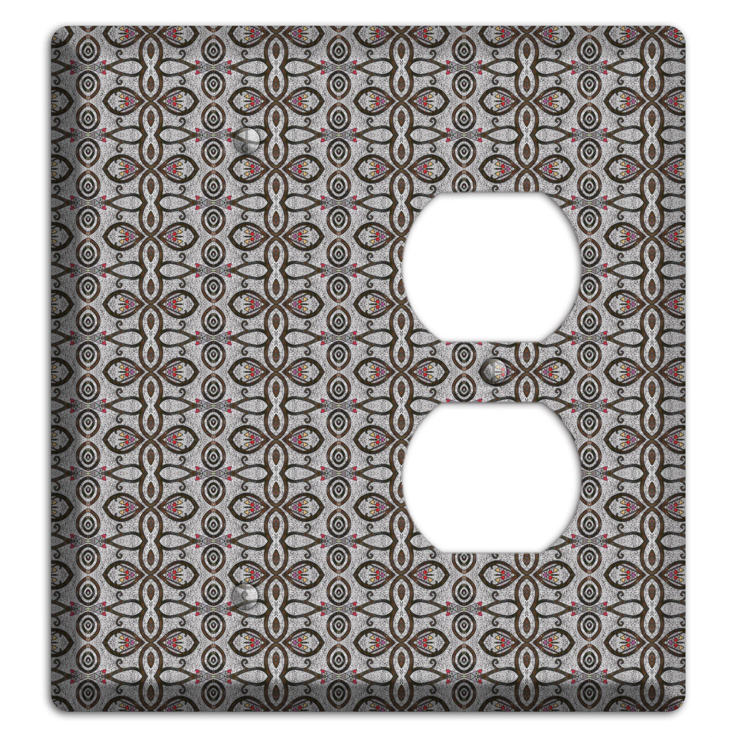 Grey Tapestry Blank / Duplex Wallplate