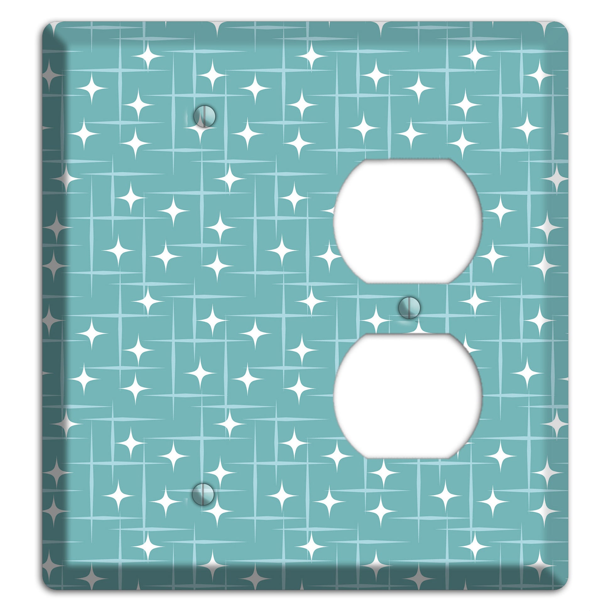 Blue Star Burst Blank / Duplex Wallplate
