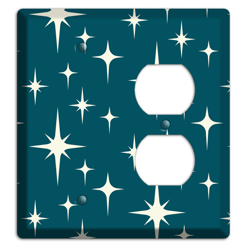 Navy Atomic Diamond Blank / Duplex Wallplate