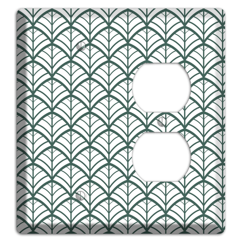Leaves Style U Blank / Duplex Wallplate