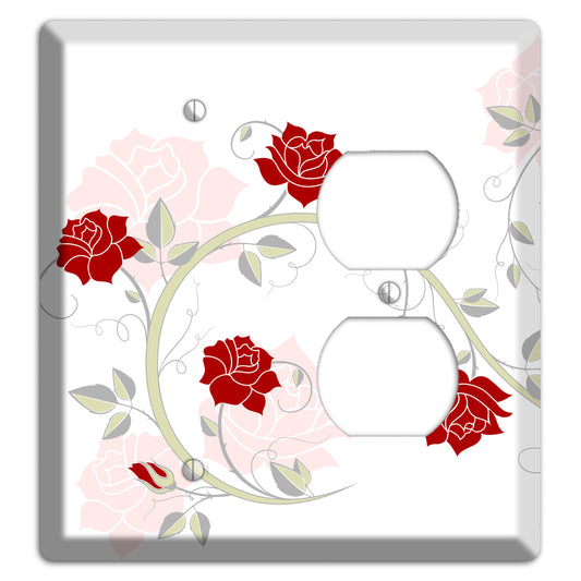 Red Rose Blank / Duplex Wallplate