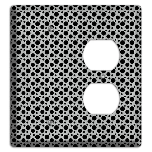 Small and Tiny Polka Dots Stainless Blank / Duplex Wallplate
