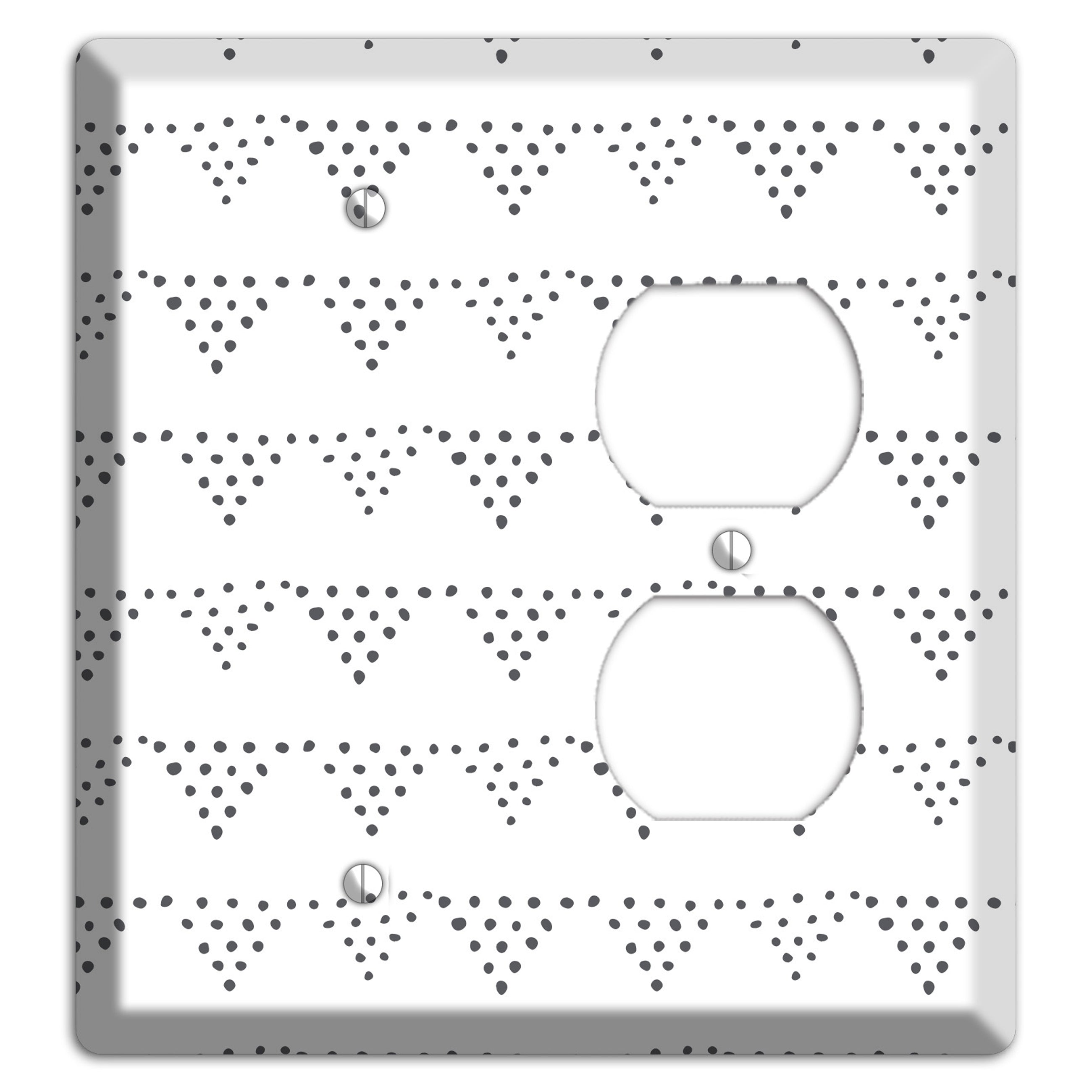 Abstract 16 Blank / Duplex Wallplate