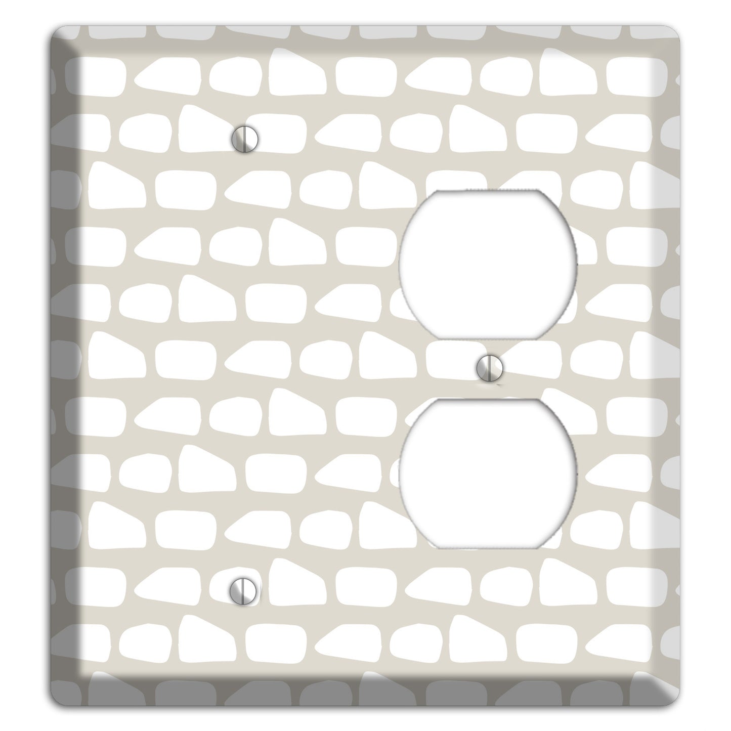 Simple Scandanavian Style Q Blank / Duplex Wallplate