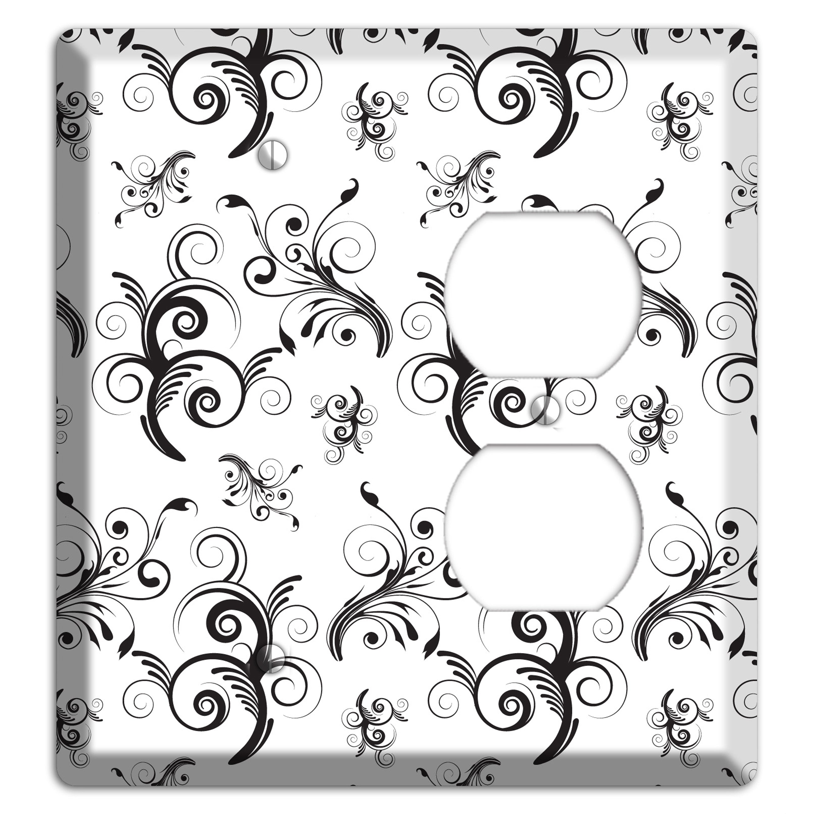 Scrolled Toile Blank / Duplex Wallplate