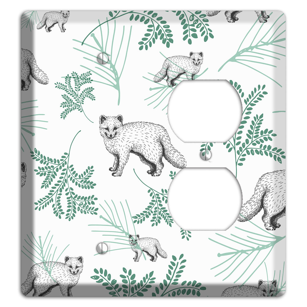 Wildlife Arctic Fox Blank / Duplex Wallplate