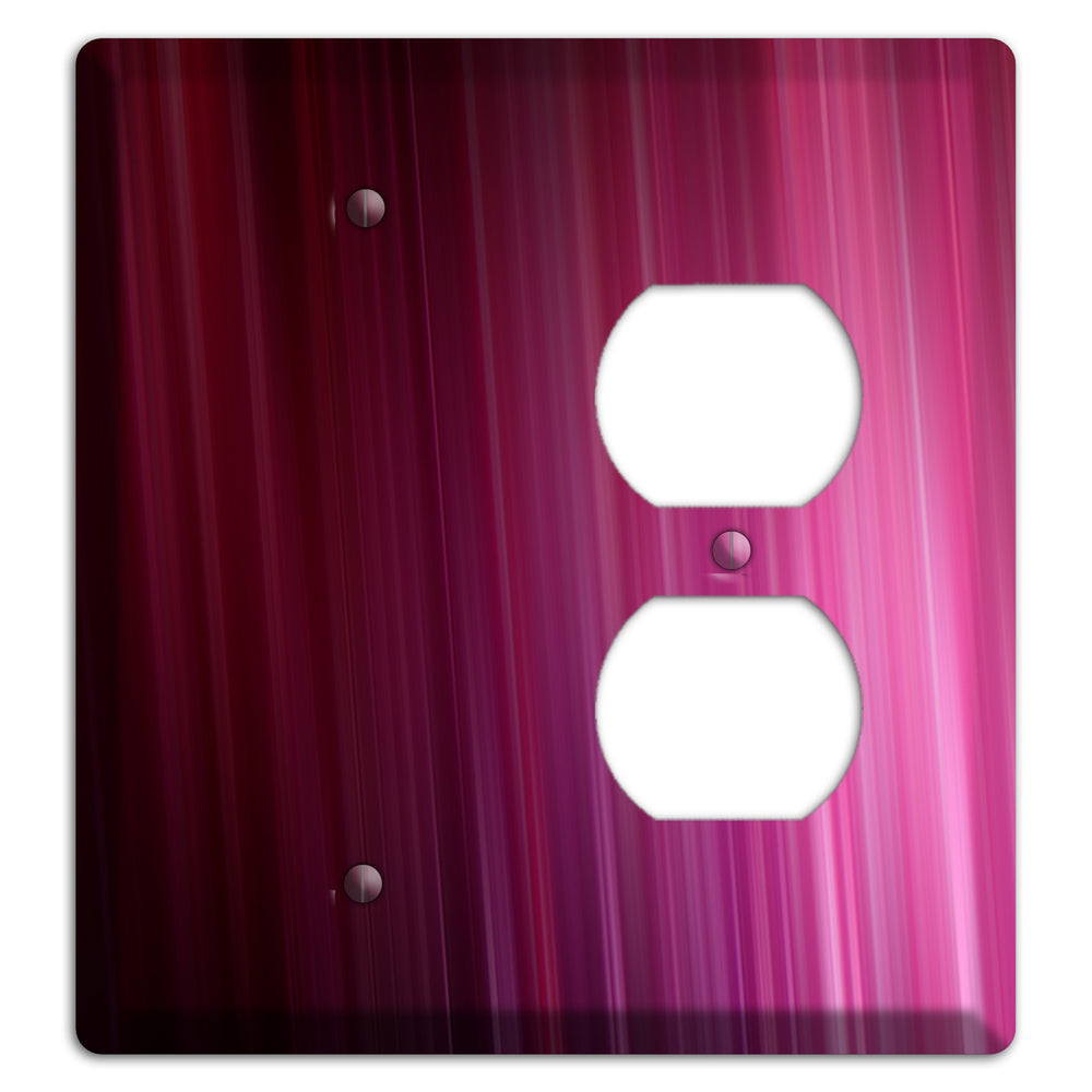 Fuschia Ray of Light Blank / Duplex Wallplate