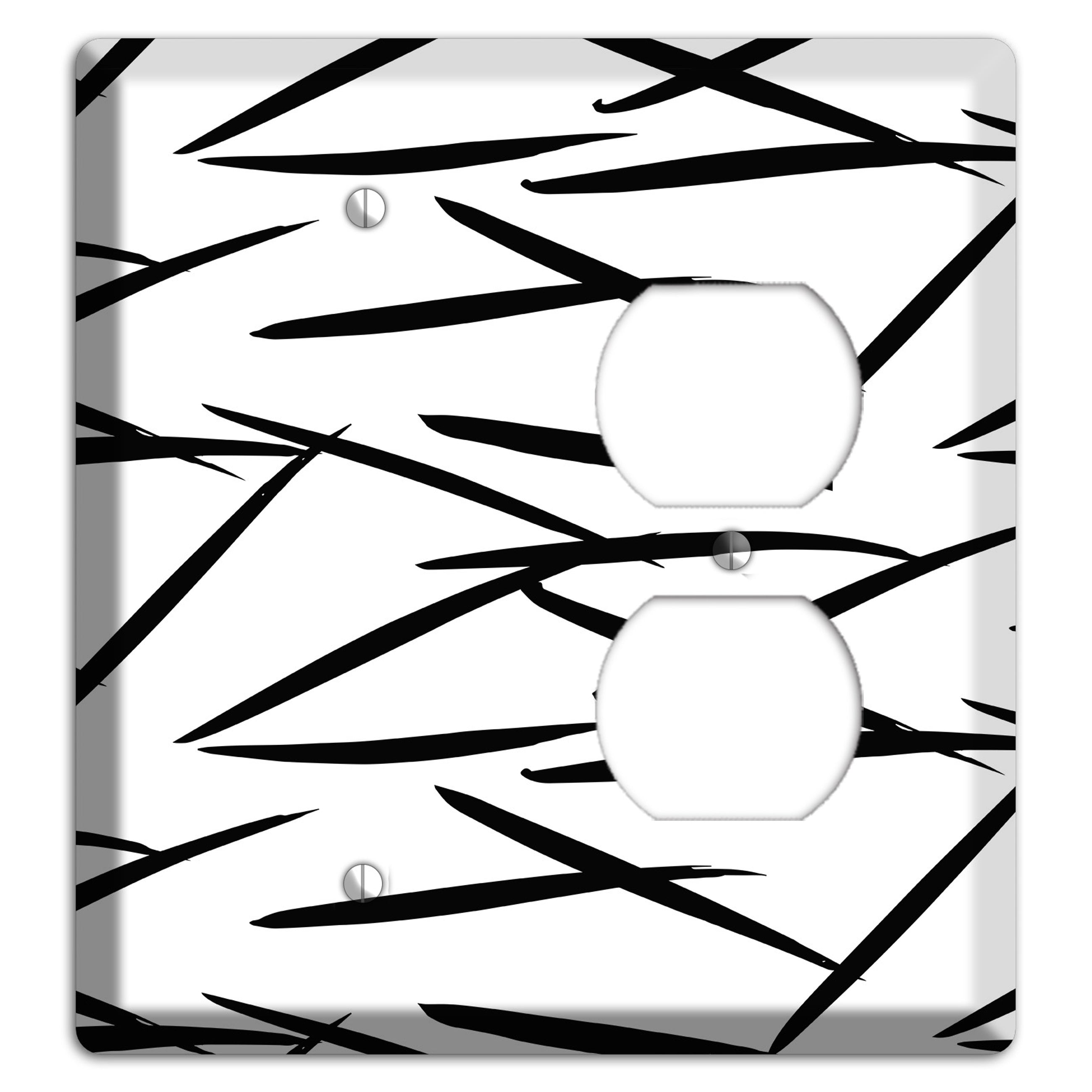 Ink Brushstrokes 3 Blank / Duplex Wallplate