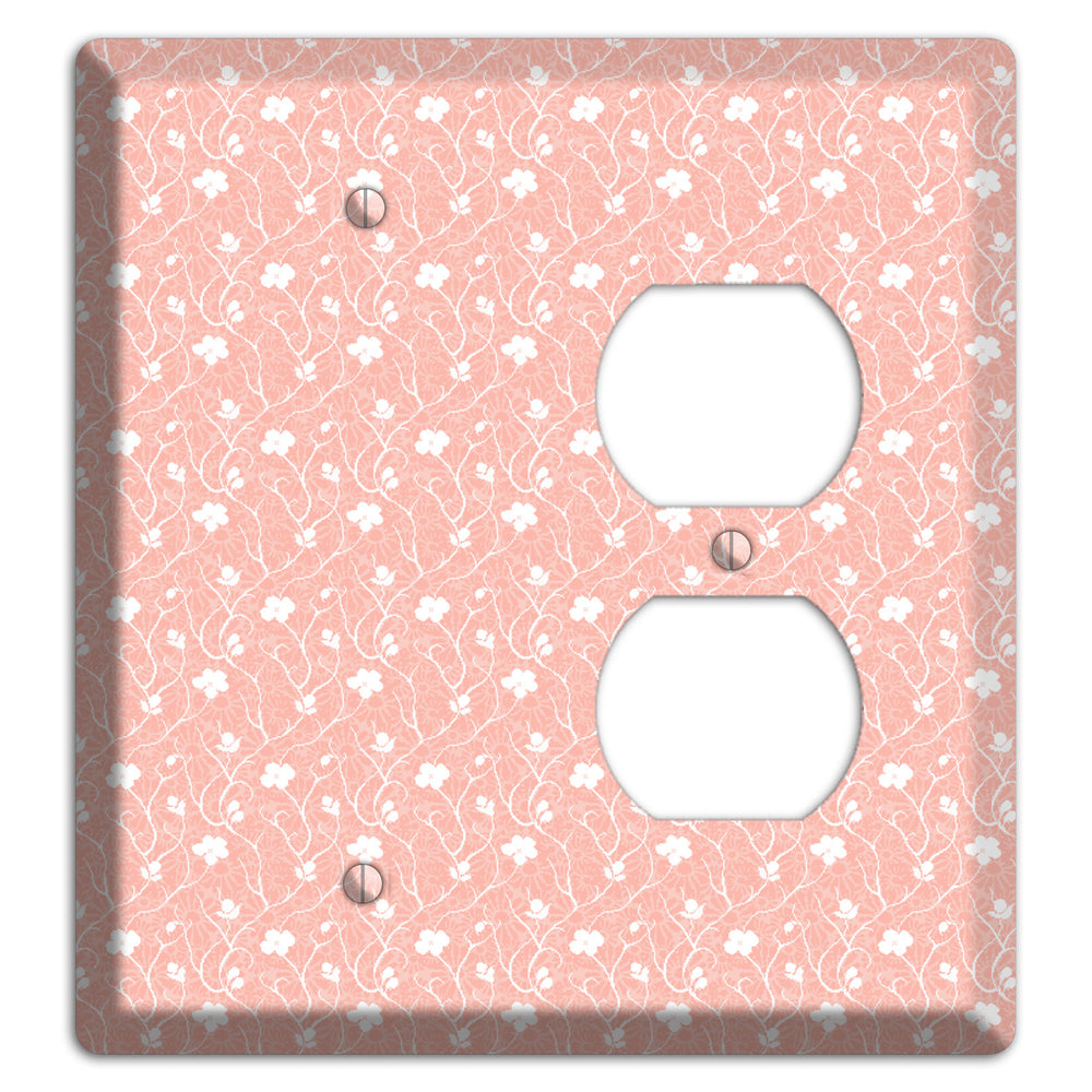Salmon Sprig Blank / Duplex Wallplate