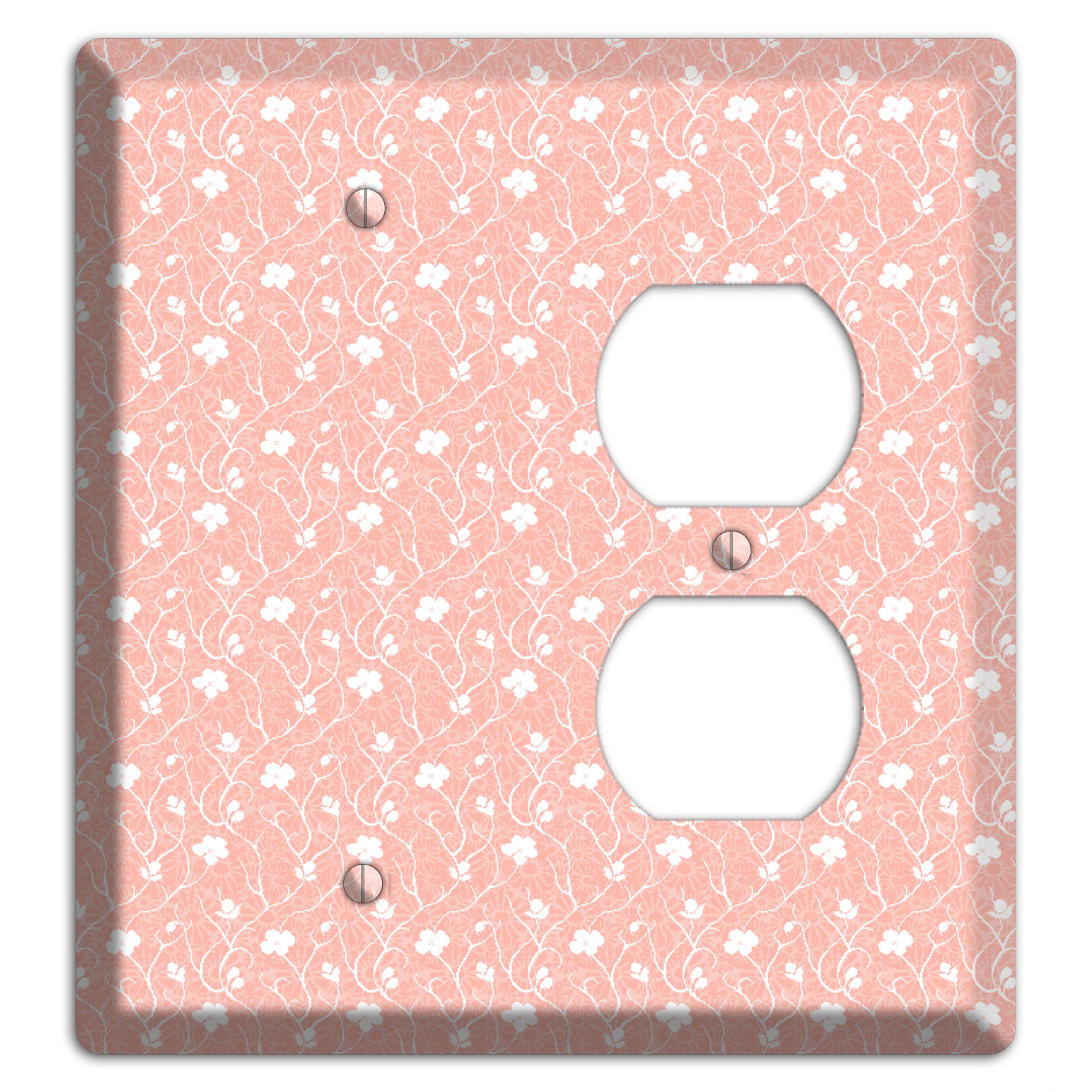 Salmon Sprig Blank / Duplex Wallplate