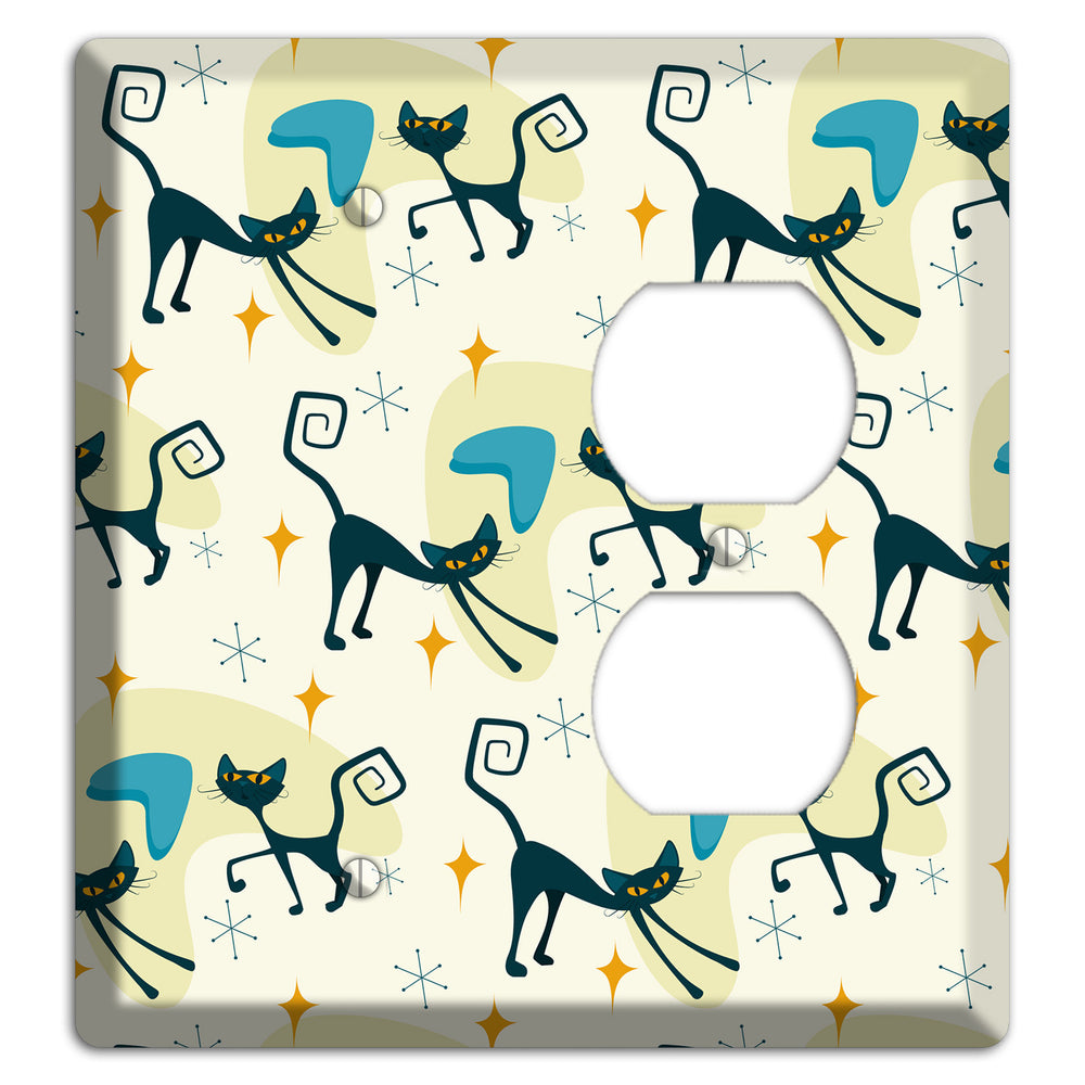 Black Cats Blank / Duplex Wallplate