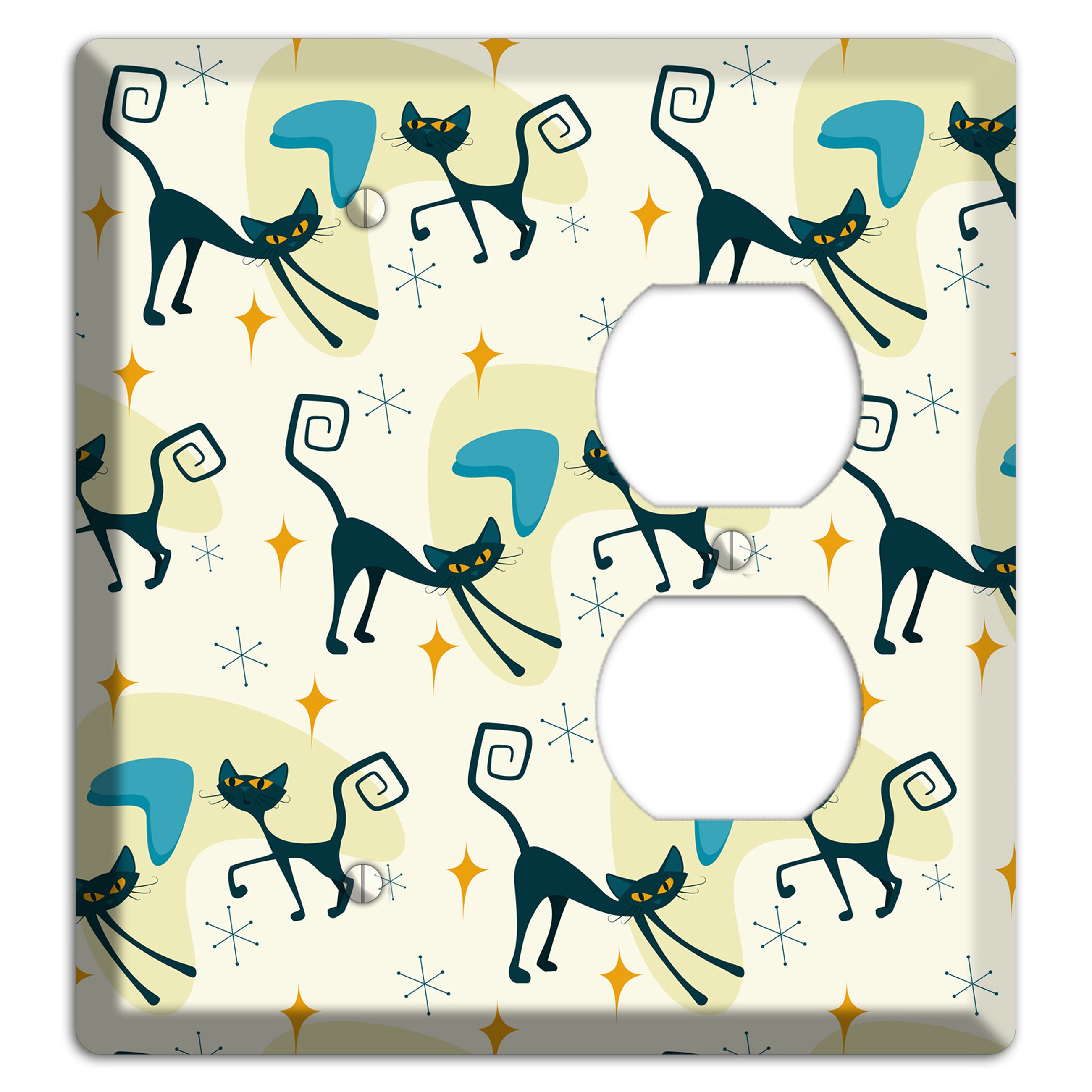 Black Cats Blank / Duplex Wallplate