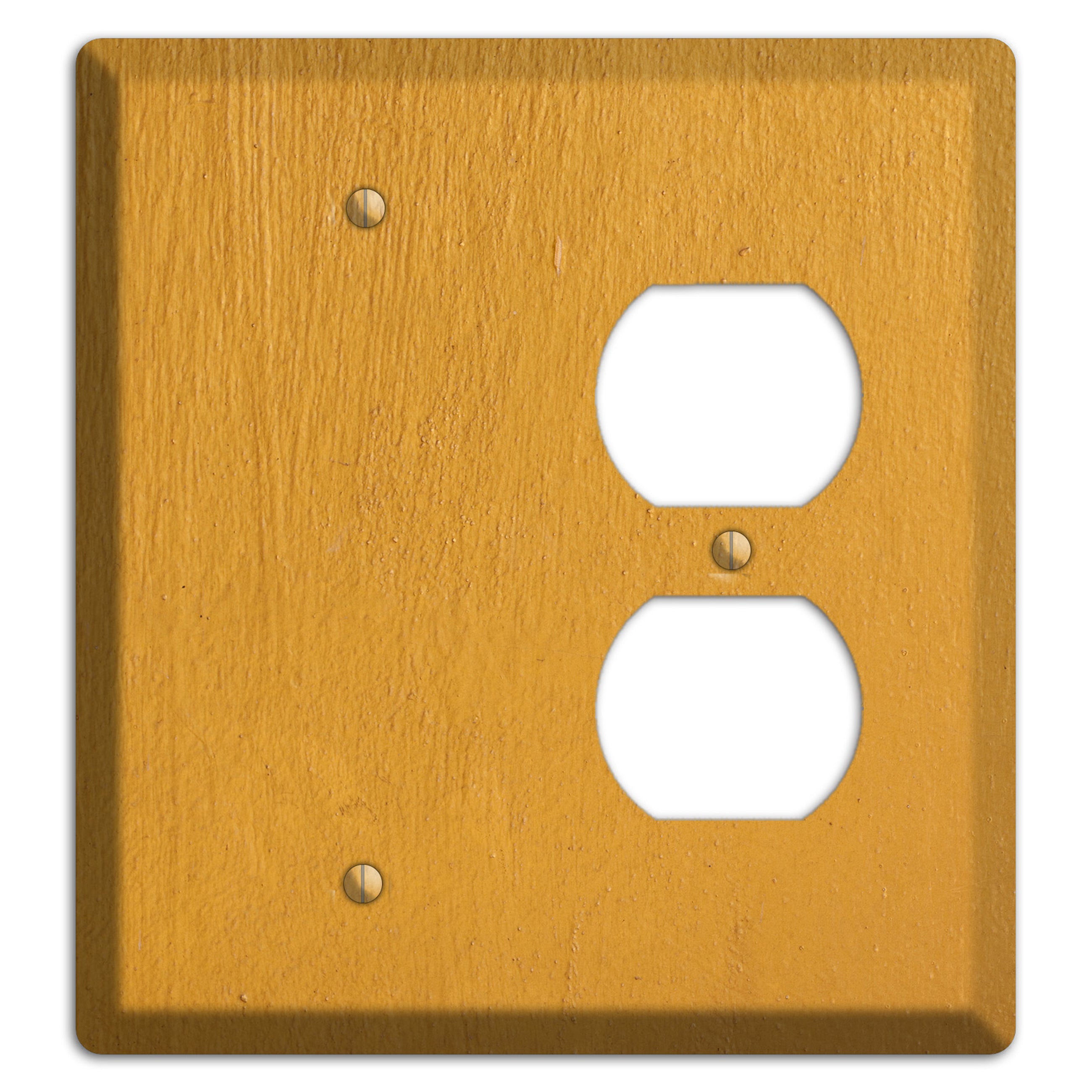 Gold Concrete Blank / Duplex Wallplate