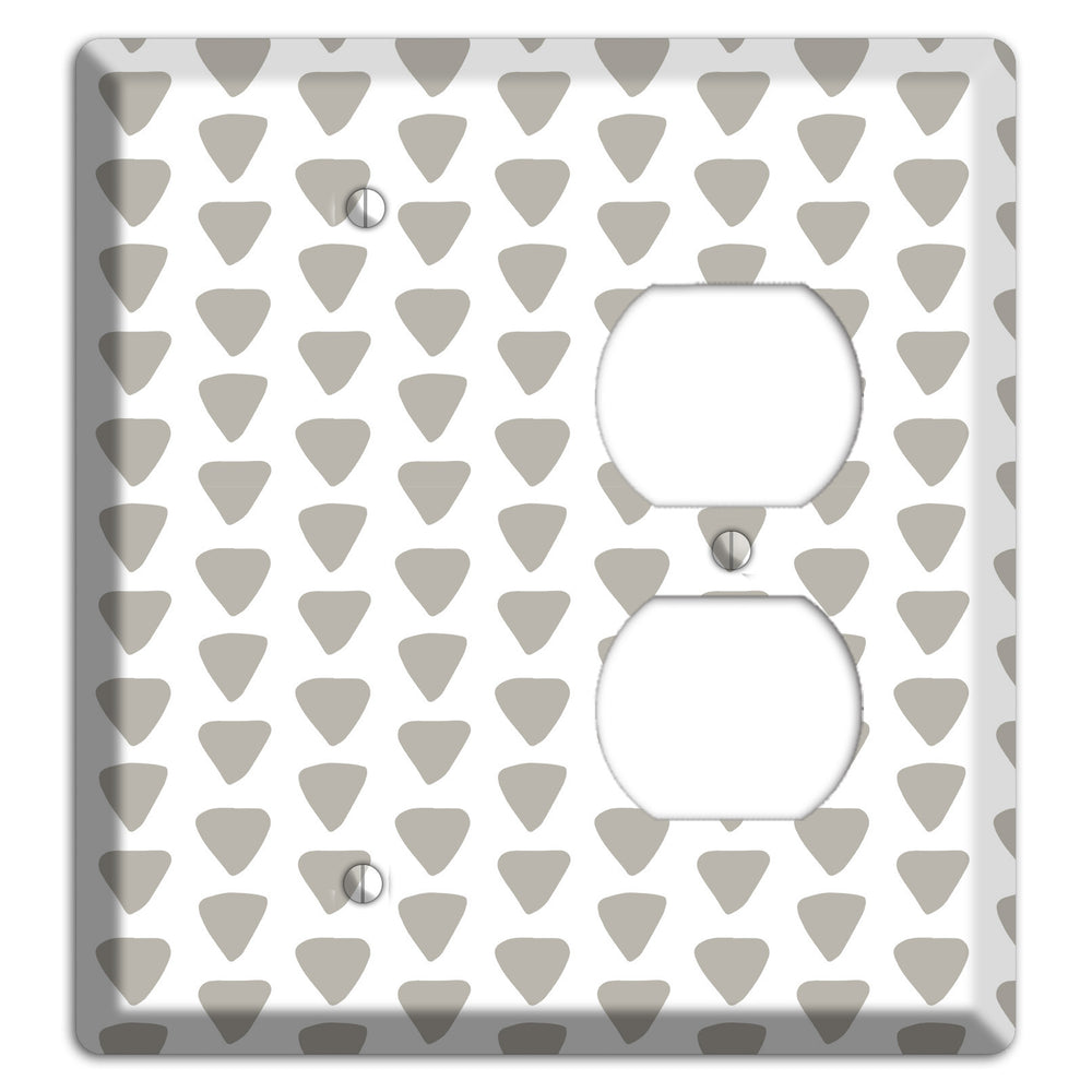 Simple Scandanavian Style R Blank / Duplex Wallplate