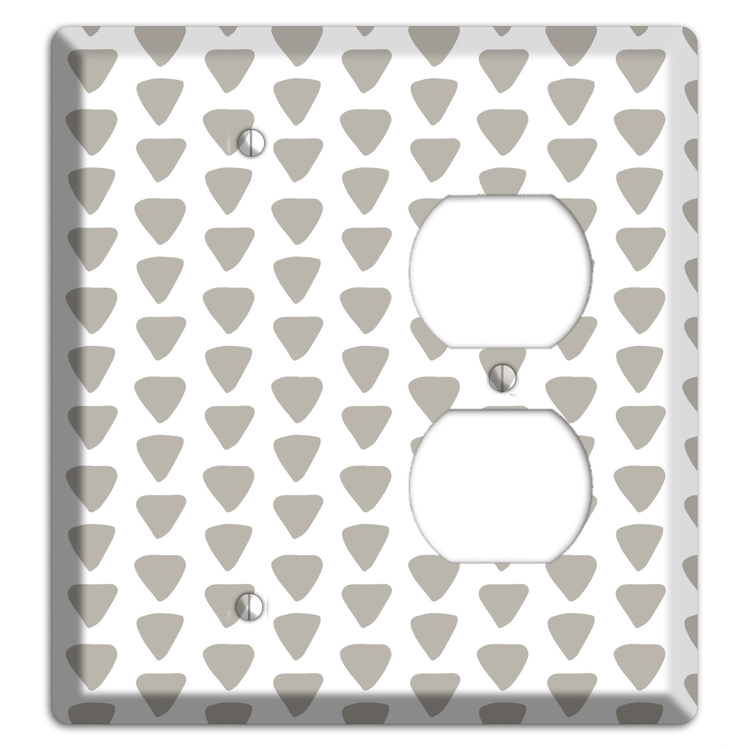 Simple Scandanavian Style R Blank / Duplex Wallplate