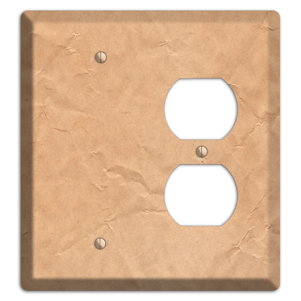 Aged Paper 6 Blank / Duplex Wallplate