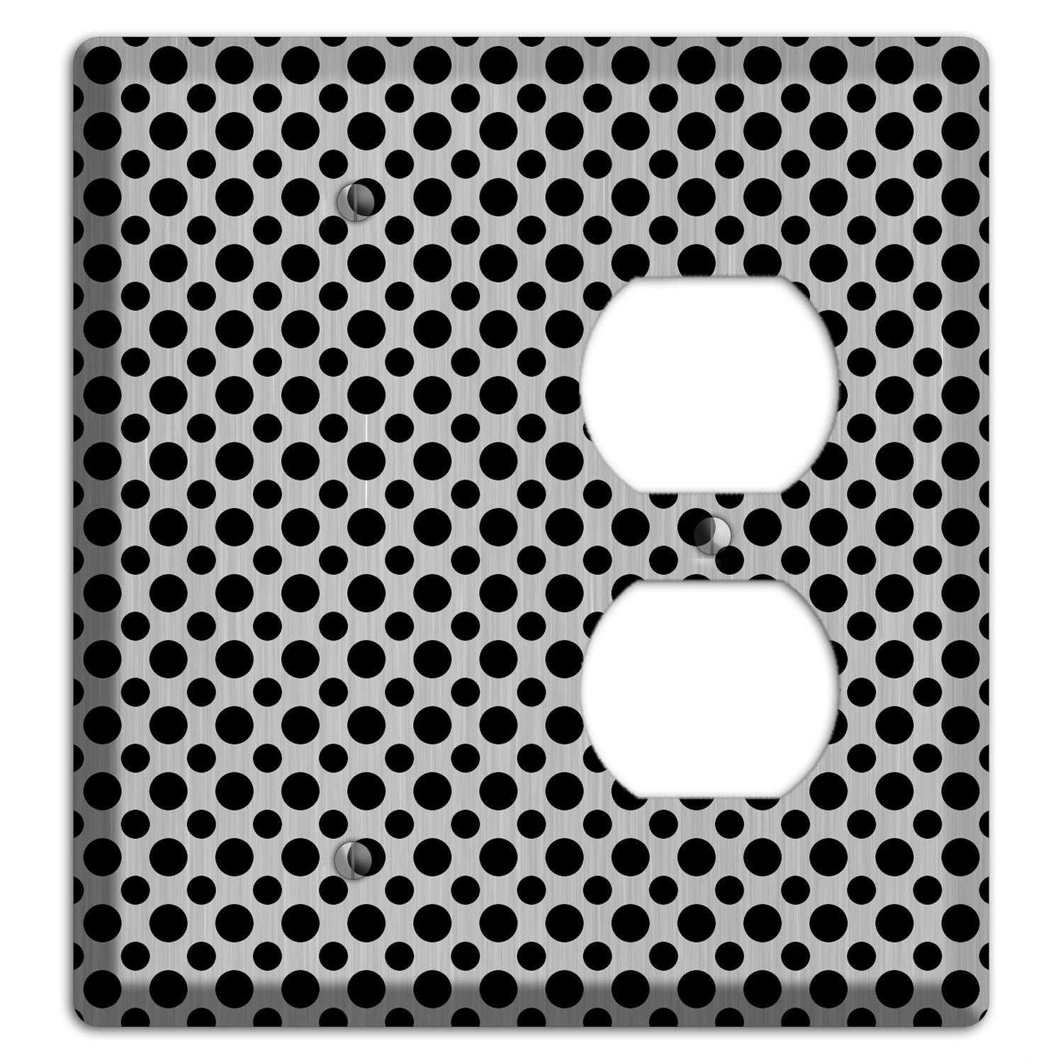 Multi Small Polka Dots Stainless Blank / Duplex Wallplate