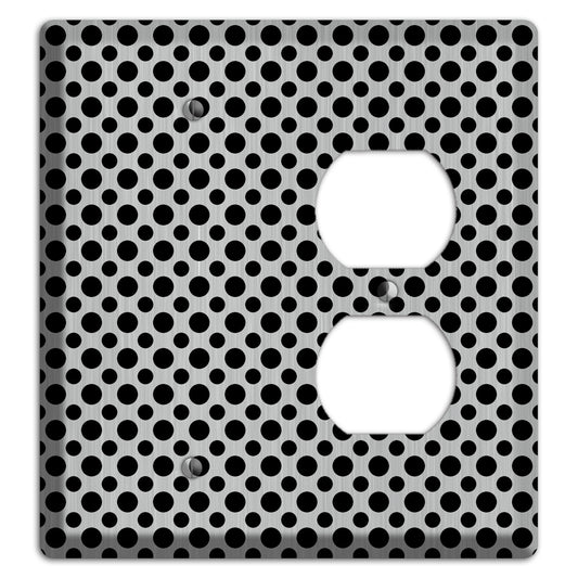 Multi Small Polka Dots Stainless Blank / Duplex Wallplate