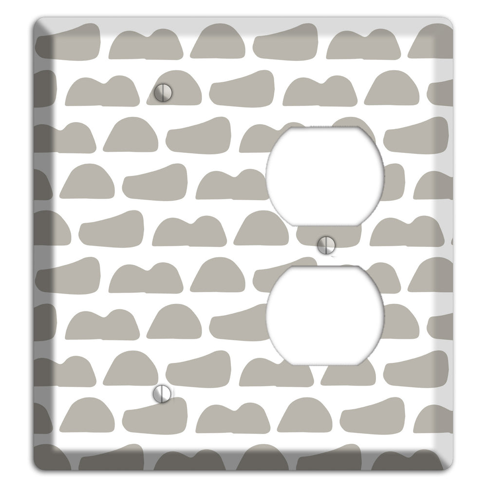 Simple Scandanavian Style Y Blank / Duplex Wallplate