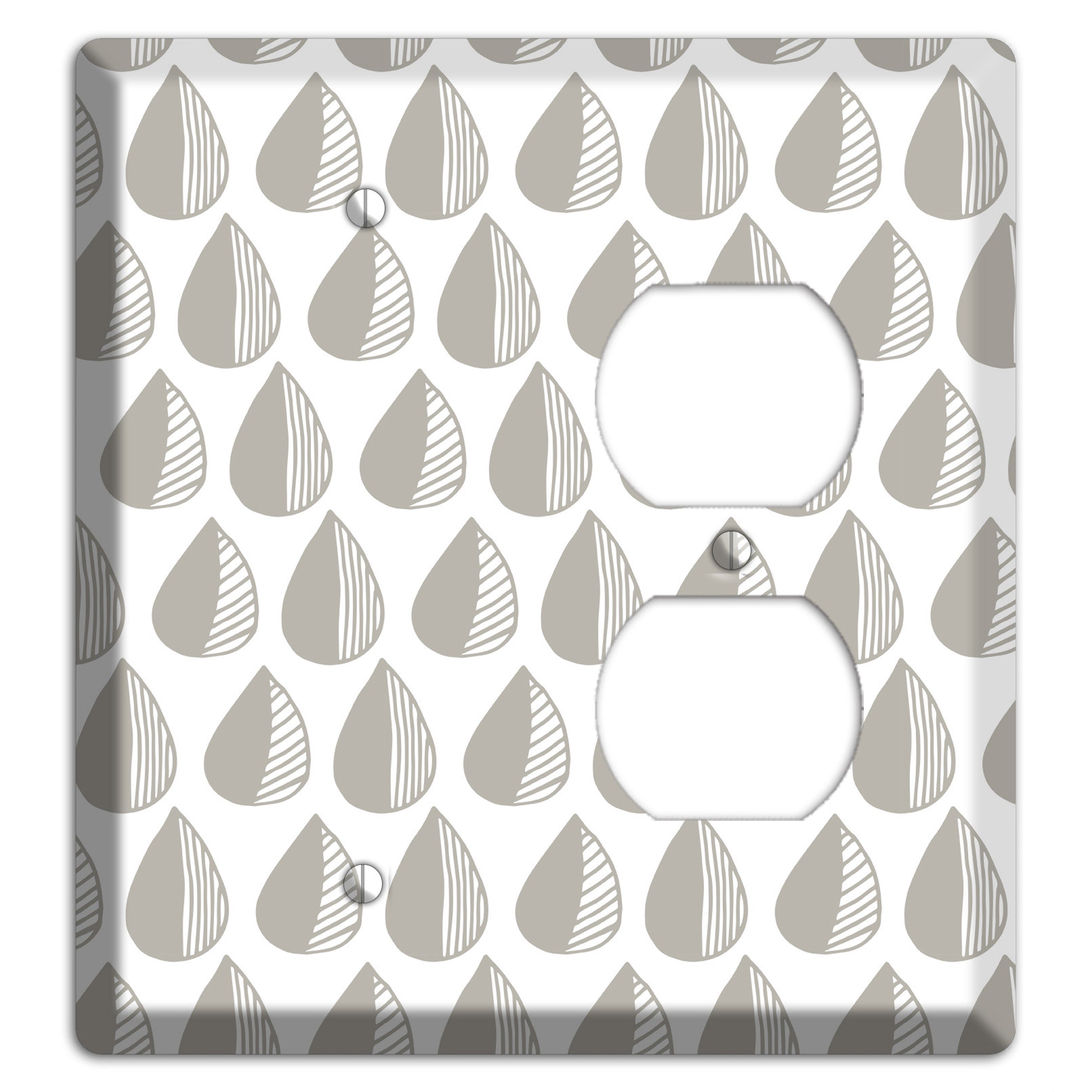 Simple Scandanavian Style MM Blank / Duplex Wallplate