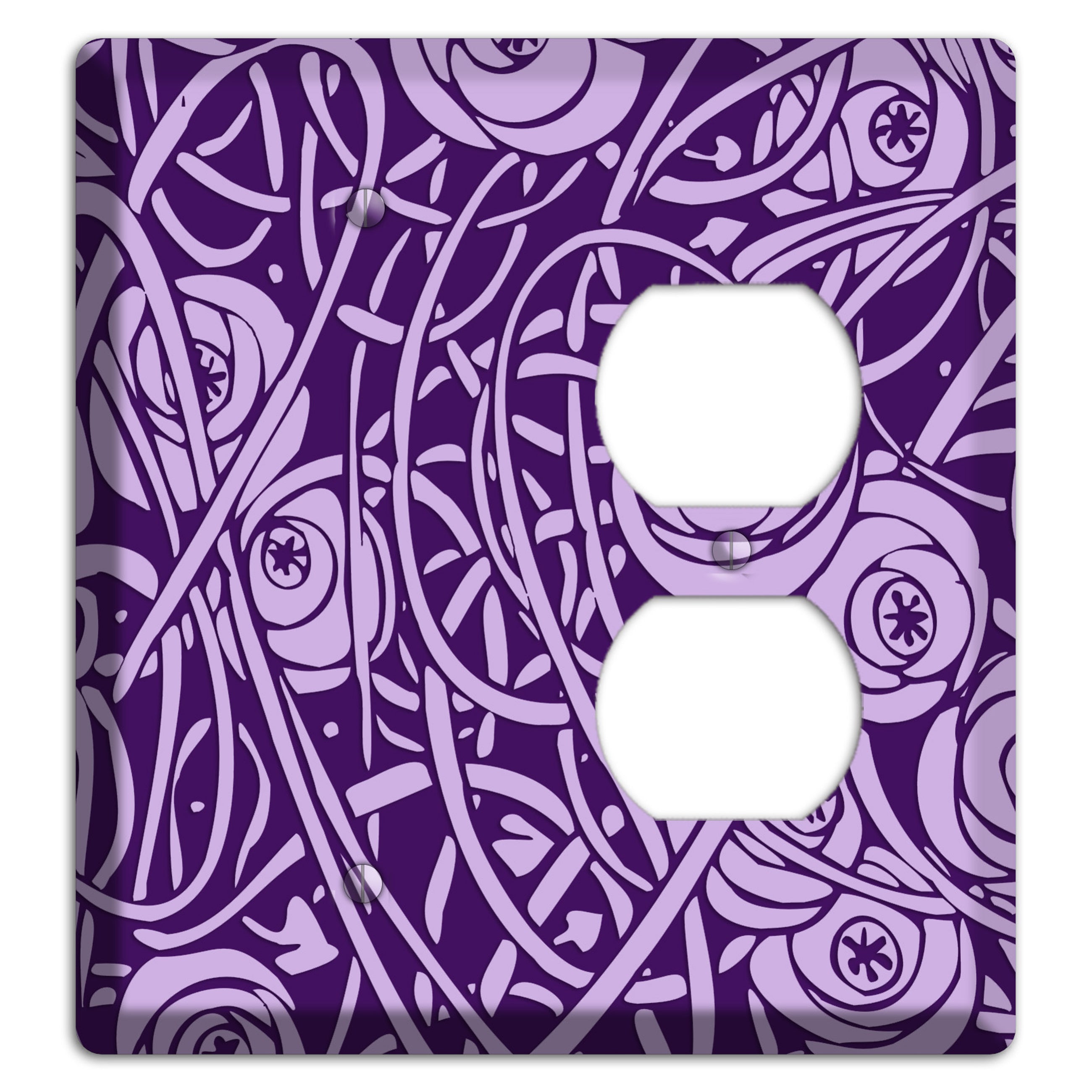 Victorian Green Blank / Duplex Wallplate