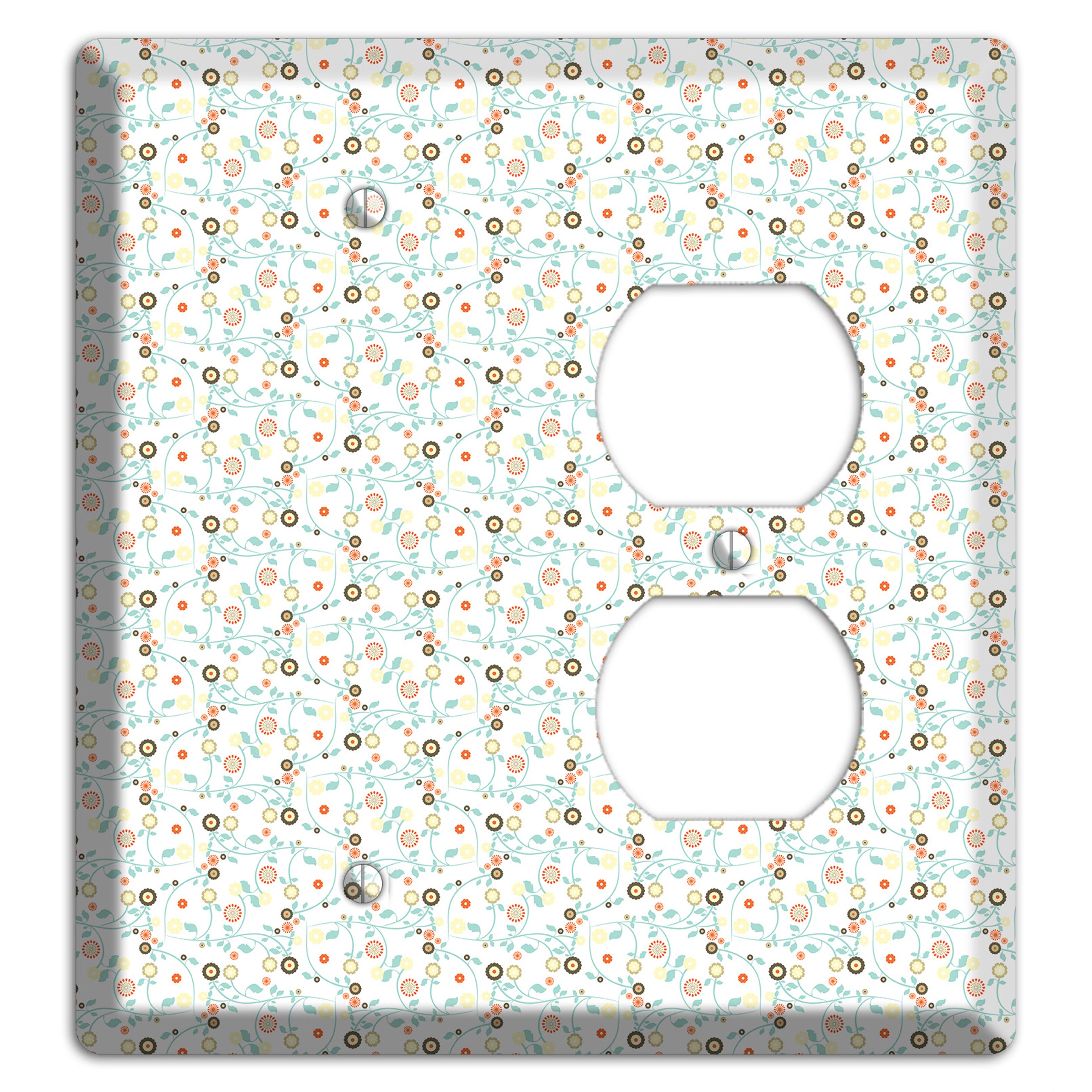 Small Cute Flowers Blank / Duplex Wallplate
