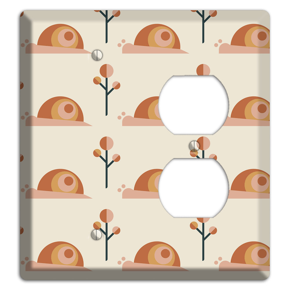 Retro Snails Blank / Duplex Wallplate