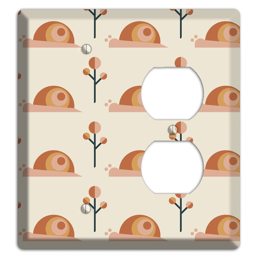 Retro Snails Blank / Duplex Wallplate