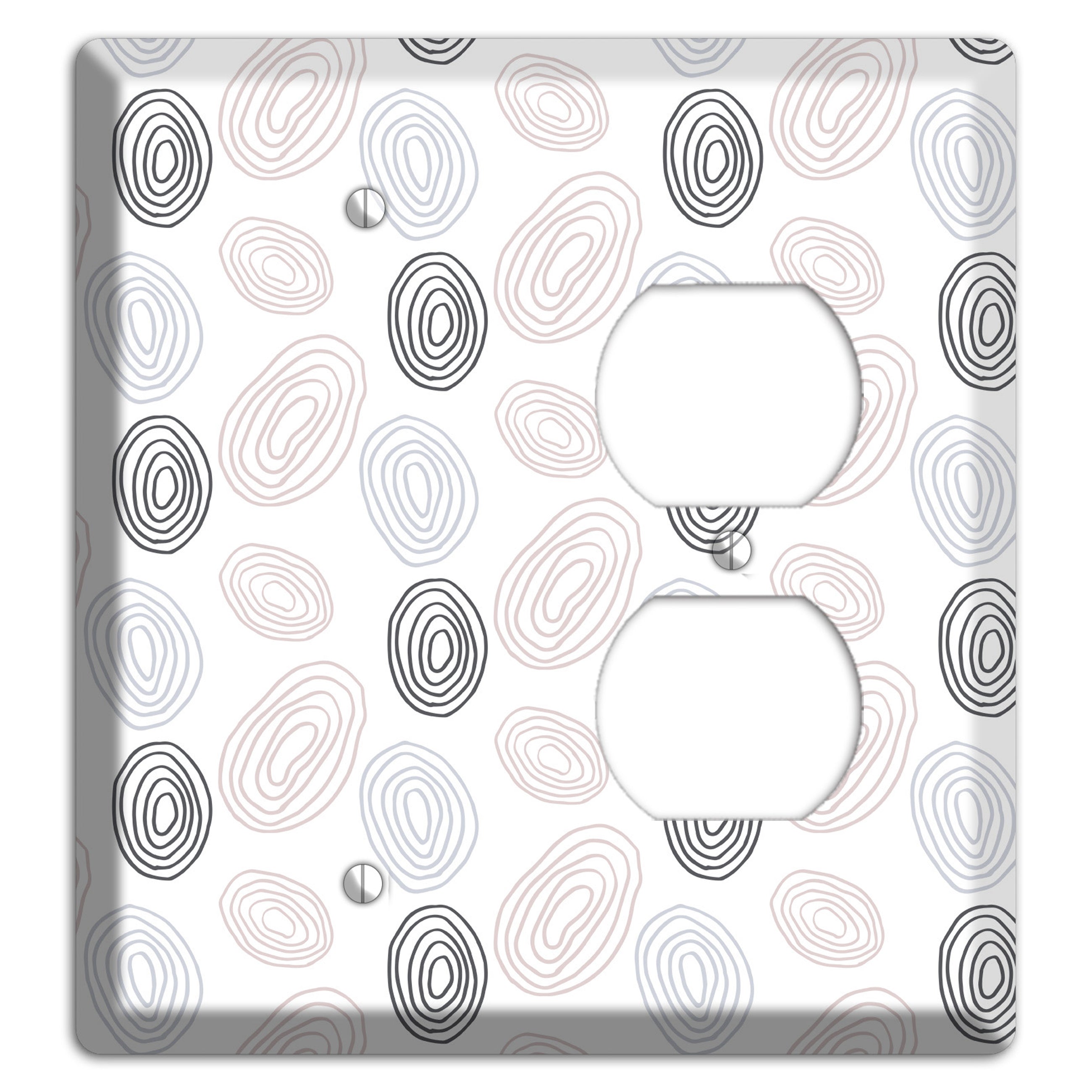 Abstract 4 Blank / Duplex Wallplate