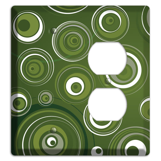 Green Circles Blank / Duplex Wallplate